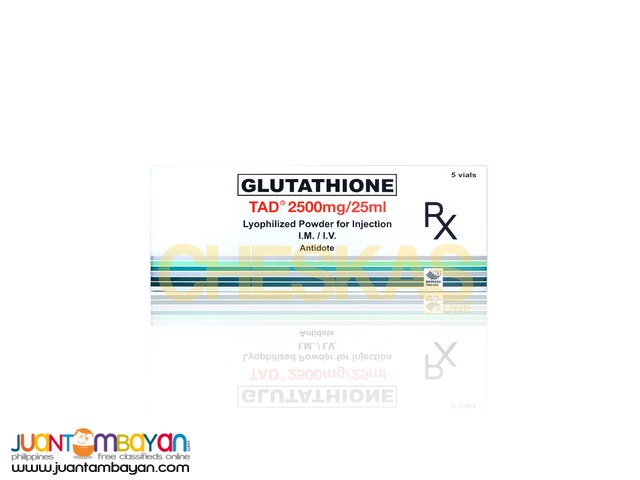 TAD Glutathione Injectable 2500mg from Italy