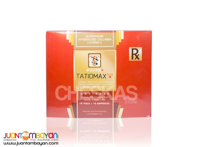 Tatiomax Plus Glutathione IV + Collagen and Vitamin C Tatiomax Plus Glutathione IV + Collagen and Vitamin C