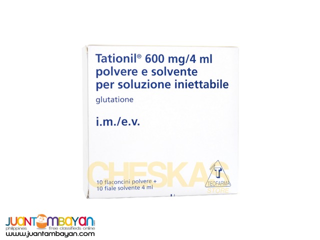 Tationil Glutathione 600mg x 10 vials + Vitamin c x 10 ampoules