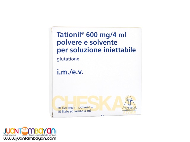 Tationil Glutathione 600mg x 10 vials + Vitamin c x 10 ampoules Tationil Glutathione 600mg x 10 vials + Vitamin c x 10 ampoules