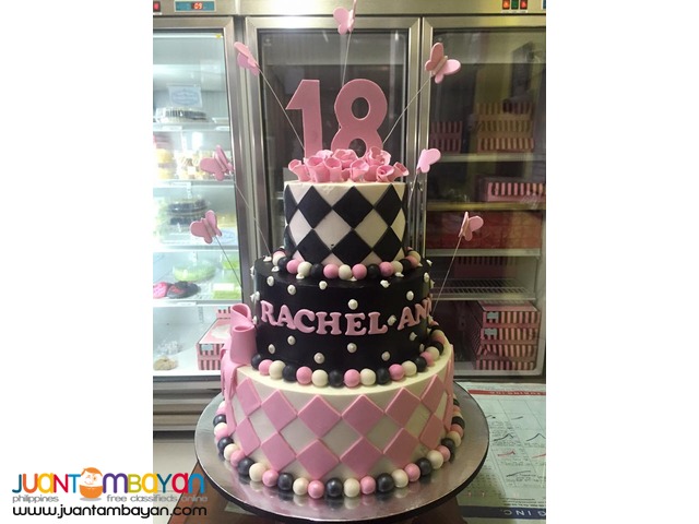 Affordable Customized Debut Cake 