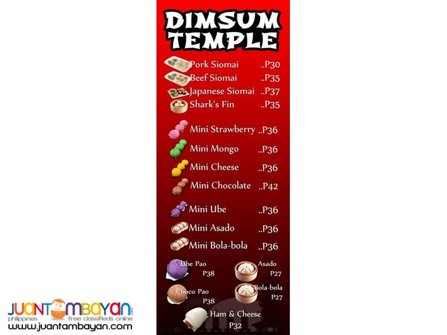 Master Siomai Franchise Dimsum Temple Food Cart Franchise