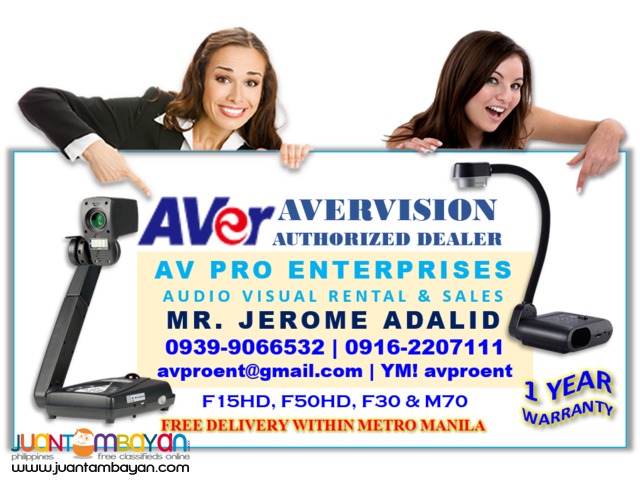 Avervision F50HD Portable Document Camera and Visualizer