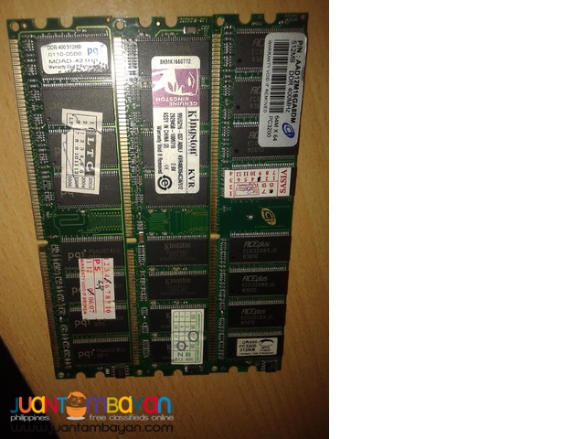 3pcs DDR1 ram 3pcs DDR1 ram