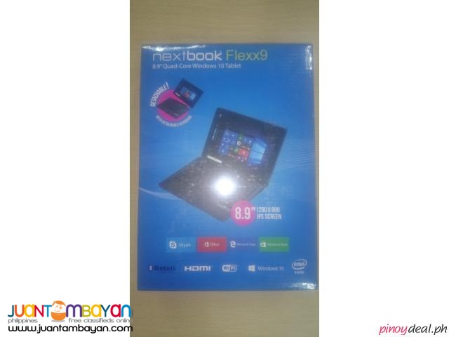 NEXT BOOK Flexx 9 8.9 Quad-Core Windows 10 Tablet