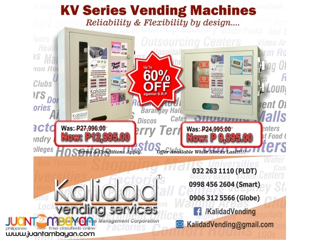 SPECIAL OFFER!! -SMALL ITEM VENDING MACHINES- SAVE upto 60% 