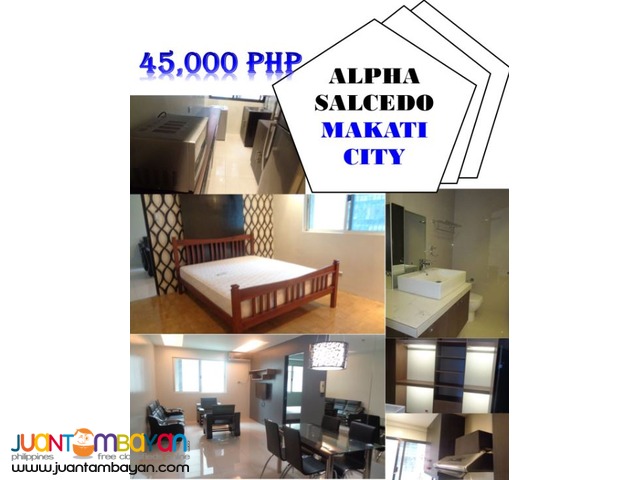 FOR RENT!!! 1 bedroom deluxe in Alpha Salcedo- Makati City