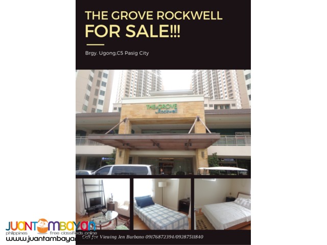 ON RUSH SALE!!! 2 BR Condo Unit in The Grove by Rockwell,C5 Pasig City