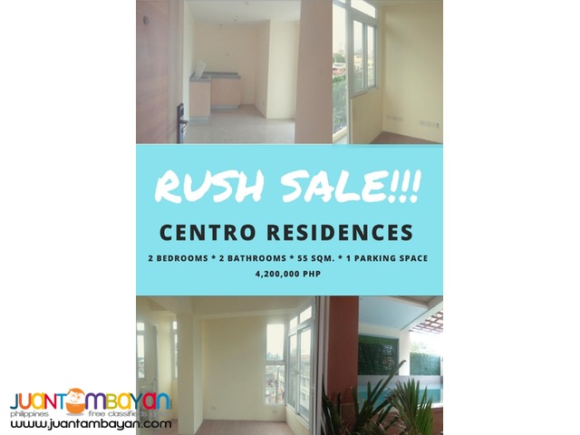 RUSH SALE!!! 2 Premium bedrooms in Centro Residences in Cubao, QC