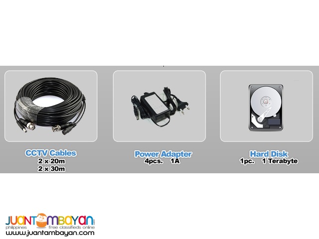CCTV Camera Package 4 Channel with 1TB Hard Disk