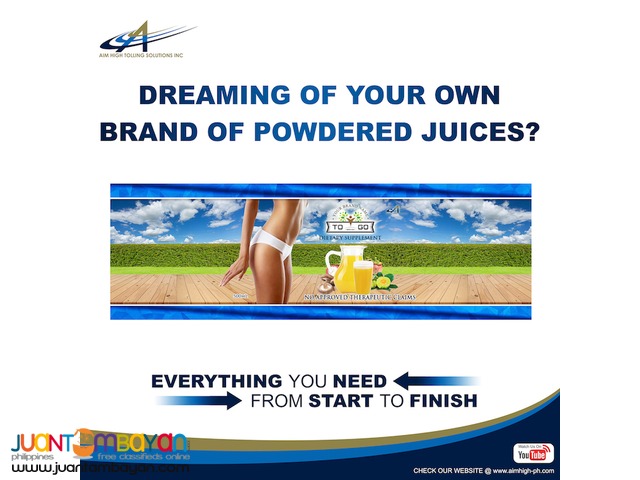 Private label your own brand of Powdered Juices Private label your own brand of Powdered Juices
