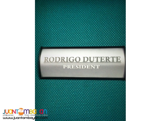 Name Plate Template / Signage