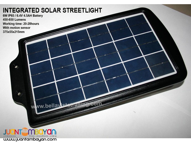 6W IP65Integrated Solar Streetlight