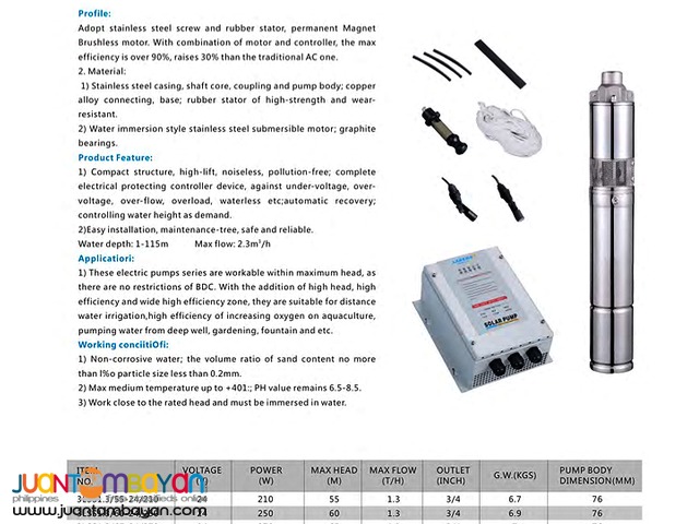 3-inch Stainless Steel Screw Solar Water Pump
