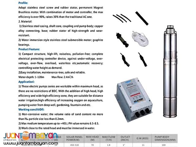 4-inch Stainless Steel Screw Solar Pump
