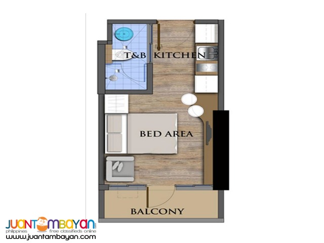 STUDIO UNIT FOR SALE!!! in The Commonwealth Residences, QC
