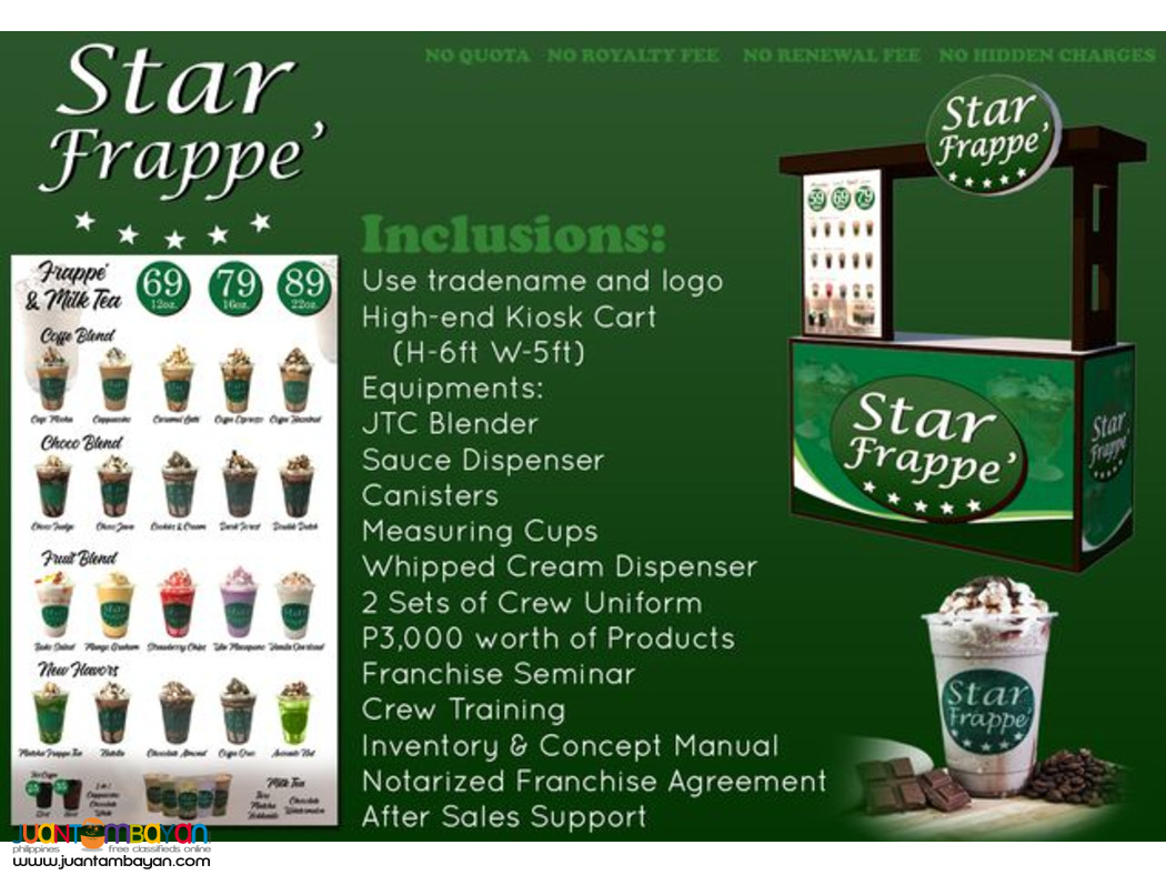 Star Your Own Star Frappe Food Cart Business