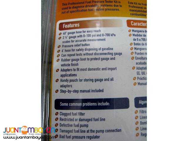 Actron CP7838 Professional Fuel Pressure Tester