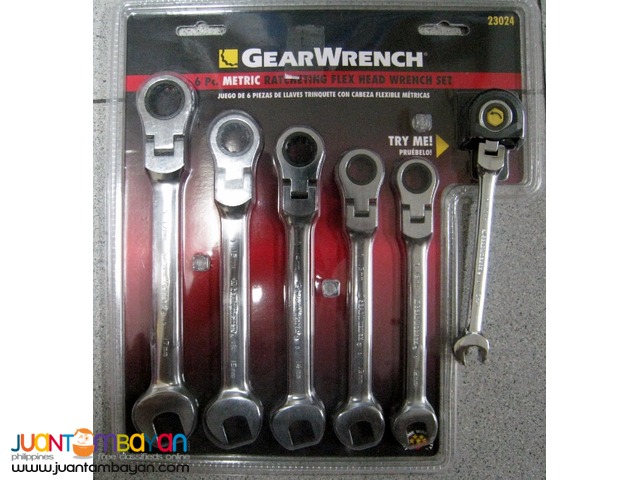 GearWrench 23024 6-piece Metric Flex Ratcheting Wrench Set