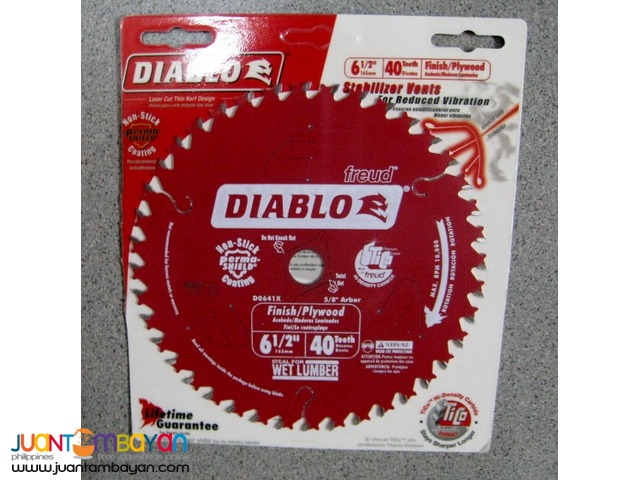 Freud D0641X 6-1/2-inch by 40-tooth Finishing Saw Blade 5/8-inch Arbor