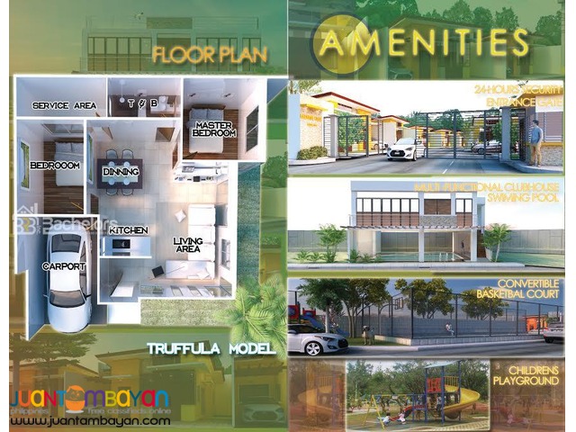 House Single Detached  as low as P12,233k monthly Amort in Cebu