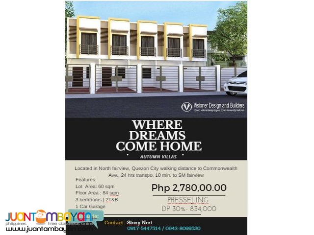 Affordable Townhouse in North Fairview Affordable Townhouse in North Fairview