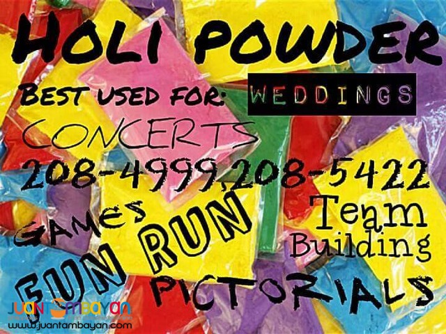 colored holi powder 