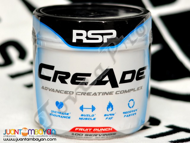 SALE - RSP CreAde, 100 servings Fruit Punch (Free Shipping) Creatine