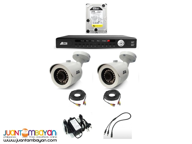 CCTV Package- 2 Bullet 1.0mp Outdoor Type