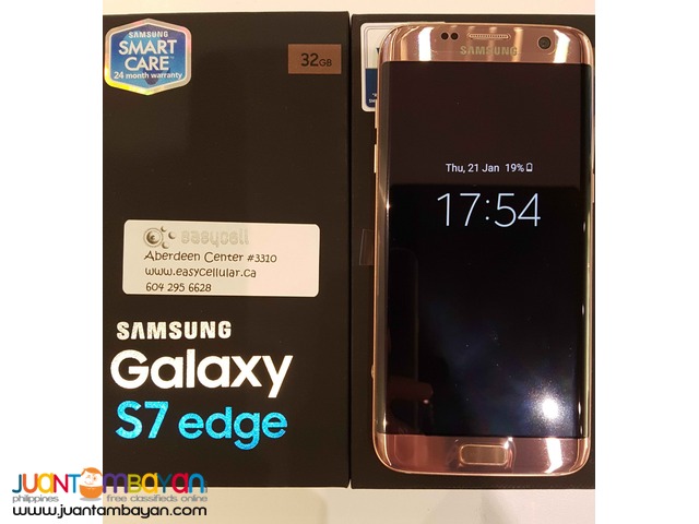 SAMSUNG GS7  EDGE  PINK 32  GBFOR BABY WITH RHEUMATIC  HEART  DISEASE