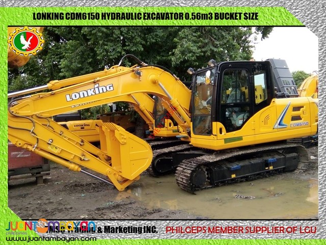Lonking CDM6150 Backhoe / Hydraulic Excavator 0.56m3 Bucket