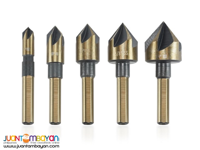 Neiko 10218A 5-piece 1/4-inch Countersink Bit Set