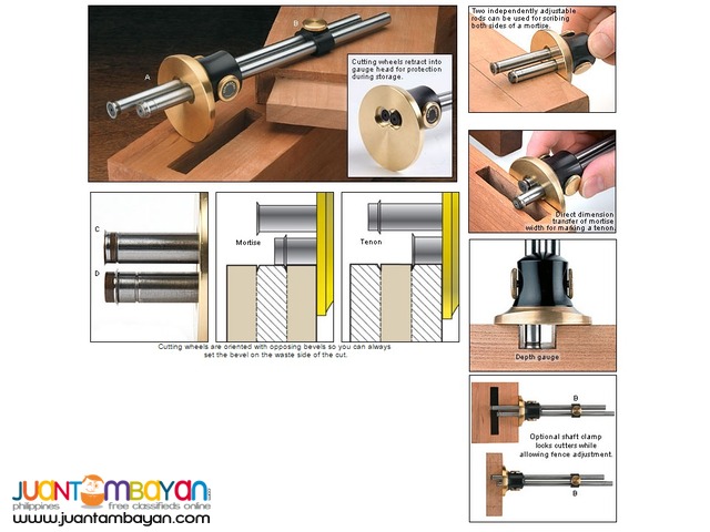 Veritas 05N7010 Dual Marking Gauge & Shaft Clamp Set