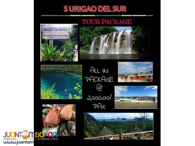 2 days 1 night Surigao del Sur CDO package tour 2 days 1 night Surigao del Sur CDO package tour