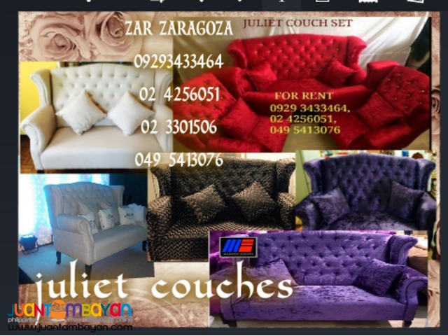 Juliet Event Couches Juliet Event Couches