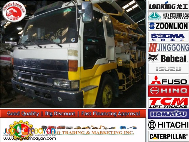 6 Wheeleer ISUZU Truck CBR 8PD1 Engine Concrete Pump Japan Surplus