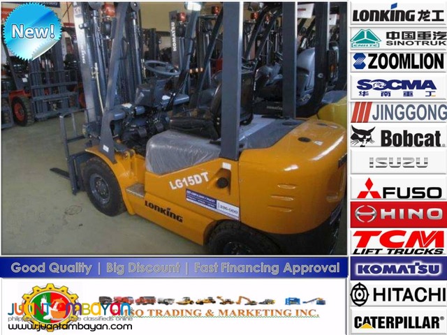 Lonking LG15DT 1.5Tons Diesel Forklift Brand New