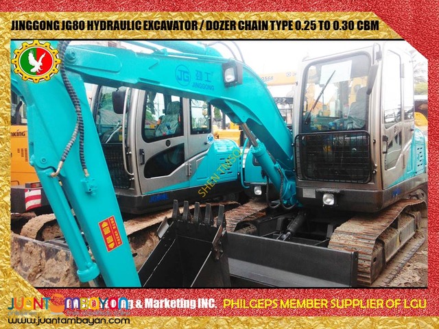 Brand New Jinggong JG80 Hydraulic Excavator Wheel and Chain Type