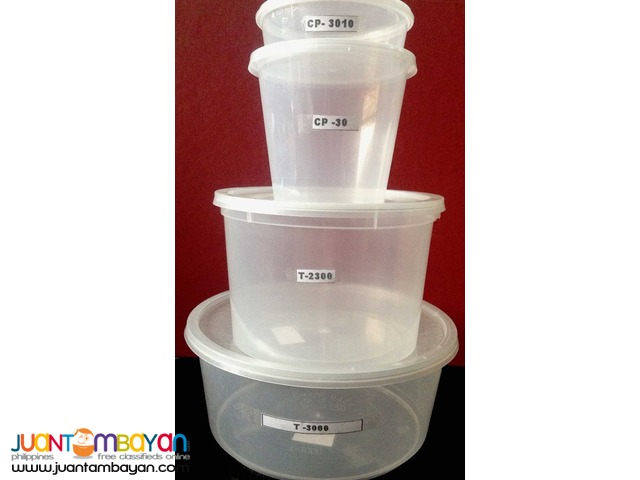 Microwaveable containers round (safe packs)