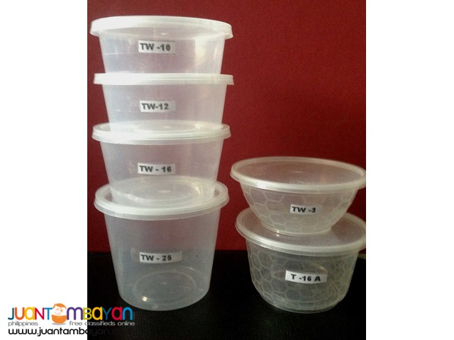 Microwaveable containers round (safe packs)