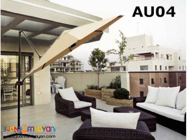 AU04 Revolving 360 degrees Cantilever Parasol Banana Umbrella
