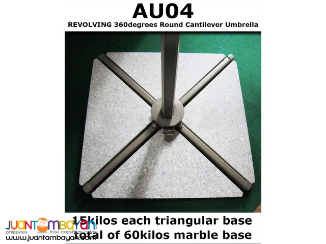 AU04 Revolving 360 degrees Cantilever Parasol Banana Umbrella