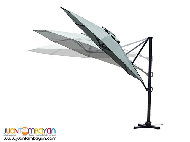 AU04 Revolving 360 degrees Cantilever Parasol Banana Umbrella