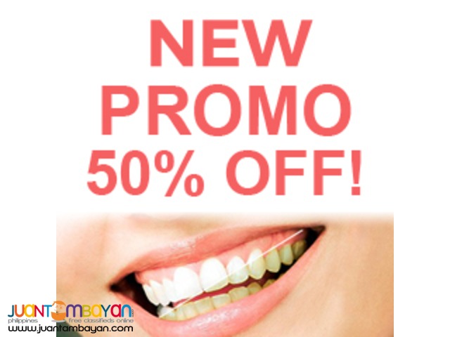 50% OFF DISCOUNT ON TEETH WHITENING SERVICE - POLISH WHITE