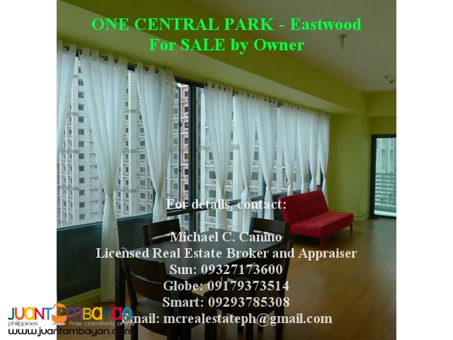 Eastwood Condominium For Sale One Cental Park 2 Bedroom 67 sqm