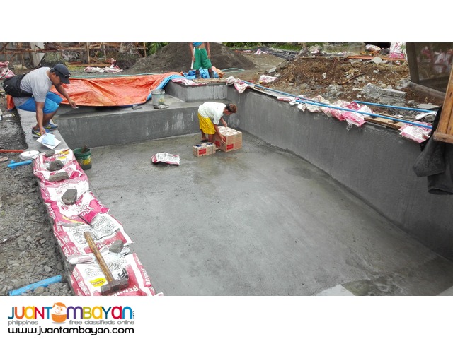 Swimming pool construction builders