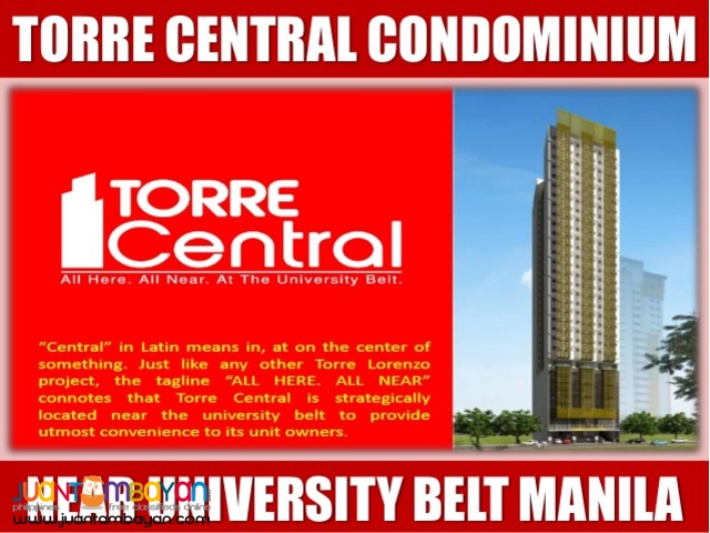 1br Fully Furnished Infront Of UST; Torre Central Condominium