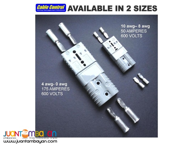 Cable Control's Detachable Power Sockets (Anderson type connectors)