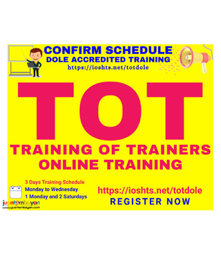 Online TOT Training DOLE Accredited Training Safety Officer Trainer