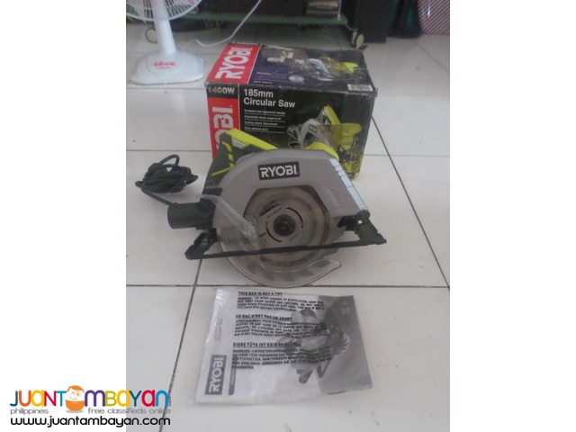 circularsaw ryobi 220v 1400wats brandnew